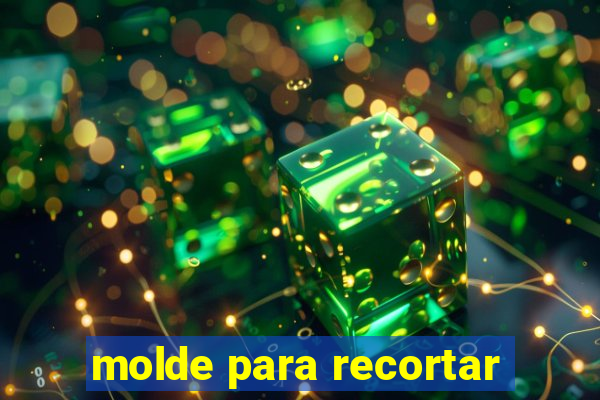 molde para recortar